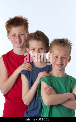 Portrait de trois frères Banque D'Images