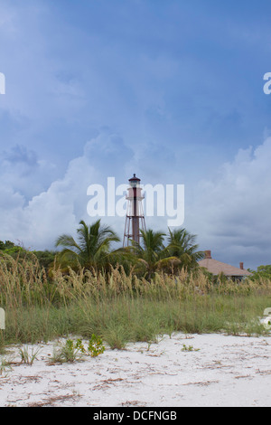 Le Sanibel Island Point Ybel Light Light House Banque D'Images