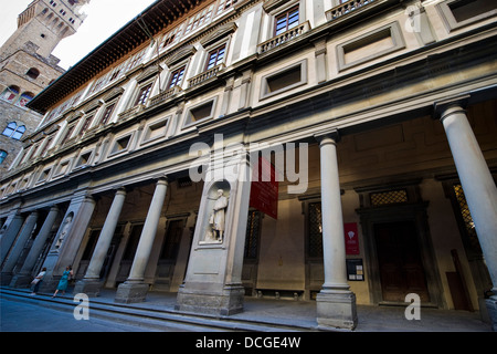 Italie, Toscane, Florence, galerie des Offices, Donatello statue Banque D'Images