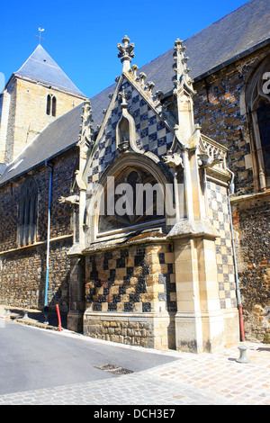 Eglise St Martin, Place St Martin, Vieux Ville, St Valery Sur Somme, Somme, Picardie, France Banque D'Images