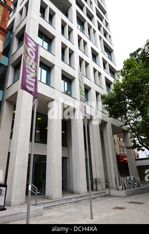 Le siège du syndicat UNISON euston road London England UK Banque D'Images