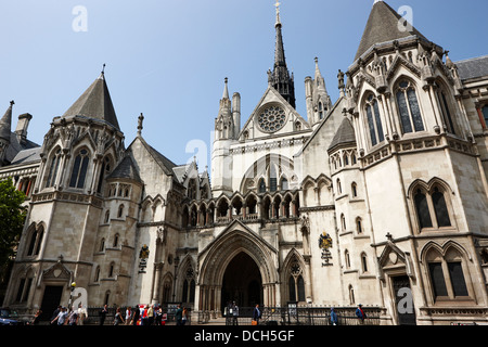 La Royal Courts of Justice London England UK Banque D'Images