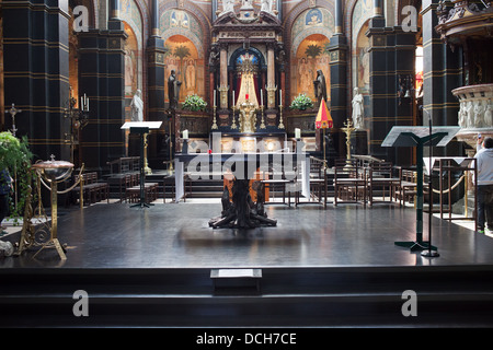 Saint Nicholas Church (néerlandais : Sint Nicolaaskerk) intérieur à Amsterdam, Hollande, Pays-Bas. Banque D'Images