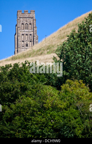 Historique Le Tor de Glastonbury dans le Somerset, Angleterre. Banque D'Images