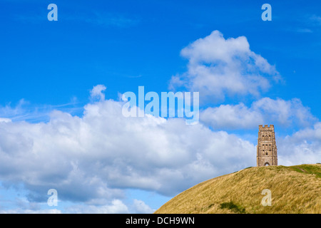 Historique Le Tor de Glastonbury dans le Somerset, Angleterre. Banque D'Images