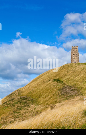 Historique Le Tor de Glastonbury dans le Somerset, Angleterre. Banque D'Images