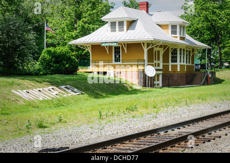 Restauré 1910 Train Depot, Montpelier, Orange County, Virginie Banque D'Images