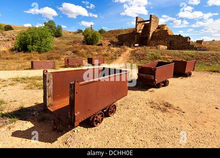 L'ancienne mine de cuivre de Burra dans le milieu au nord de l'Australie du Sud Banque D'Images