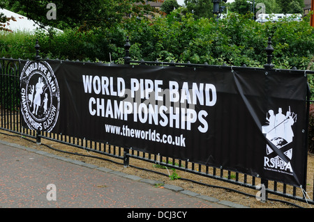 World Pipe Band Championship banner Banque D'Images