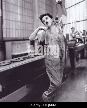 Les temps modernes - Charlie Chaplin - réalisé par Charlie Chaplin - United Artists, 1936 Banque D'Images