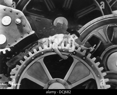 Les temps modernes - Charlie Chaplin - réalisé par Charlie Chaplin - United Artists, 1936 Banque D'Images