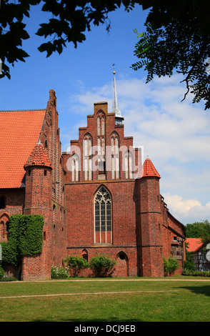 Wienhausen monastère près de celle, Lueneburger Heide, Basse-Saxe, Allemagne Banque D'Images