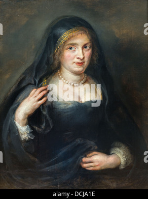 17ème siècle - Portrait d'une femme, probablement Susanna Lunden - Pierre Paul Rubens (1625) Huile sur toile Banque D'Images