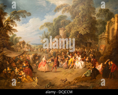 18e siècle - La foire à Bezons, 1730 - Jean Baptiste Joseph Pater Philippe Sauvan-Magnet / Active Museum Banque D'Images