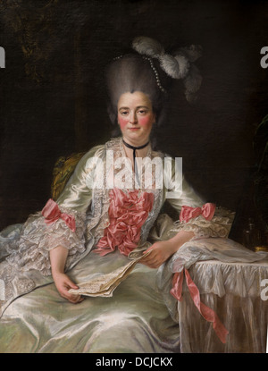 18e siècle - Marie Rinteau, appelée Mademoiselle de Verrières,1761 - François Hubert Drouais Philippe Sauvan-Magnet / Active Banque D'Images