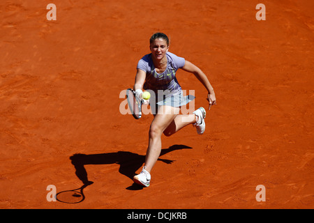 Sara Errani de l'Italie en action à l'Open de France 2013 Banque D'Images