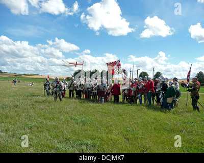 500e anniversaire de la bataille de Flodden Field,Flodden,Etal,Comté de Northumberland, à proximité de château de Ford,Angleterre,Grande-bretagne, Banque D'Images