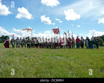 500e anniversaire de la bataille de Flodden Field,Flodden,Etal,Comté de Northumberland, à proximité de château de Ford,Angleterre,Grande-Bretagne Banque D'Images