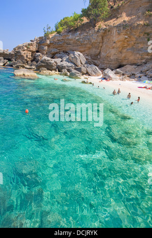 Plage, Golfo di Orosei, Sardaigne, Italie Banque D'Images