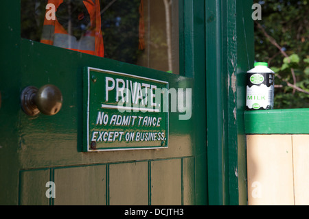 Nouvelles de Somerset et de Dorset Railway Station, Midsomer Norton Banque D'Images