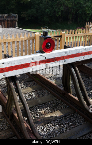 La fin de la ligne -Nouvelle de Somerset et de Dorset Railway Station, Midsomer Norton Banque D'Images