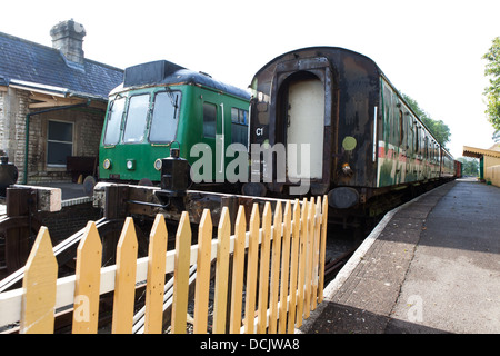 Nouvelles de Somerset et de Dorset Railway Station, Midsomer Norton Banque D'Images