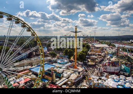 Cranger Kirmes. Plus grand carnaval, fête foraine en Rhénanie du Wesfalia. Banque D'Images