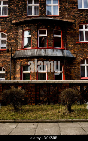 Nikiszowiec, historique de l'extraction du charbon de la ville de Katowice, Pologne Banque D'Images