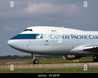 B-HUQ Cathay Pacific Boeing 747-467F - le cn 34150 taxiing 14juillet2013 pic-006 Banque D'Images