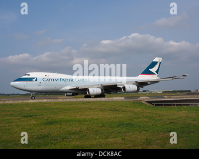 B-HUQ Cathay Pacific Boeing 747-467F - le cn 34150 taxiing 14juillet2013 pic-007 Banque D'Images