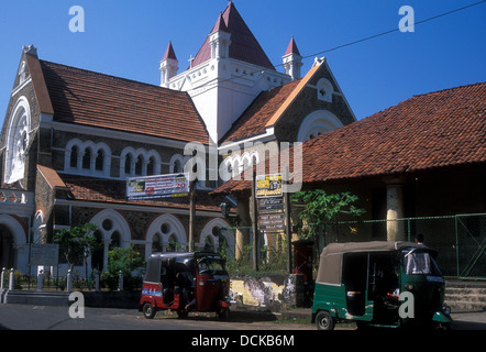 All Saints Church et bureau de poste à l'intérieur de Galle Fort, Sri Lanka Banque D'Images