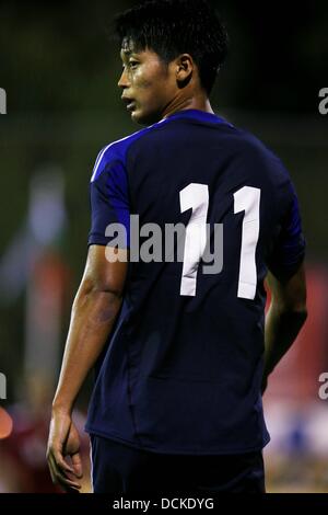 Kousuke Kinoshita (JPN), le 15 août 2013 - Football : L'Alcùdia U20 tournoi international de soccer U19 match entre le Bélarus et U19 du Japon, à l'Estadio Municipal Els Arcs dans l'Alcudia, Espagne, le 15 août 2013. (Photo de bla) Banque D'Images