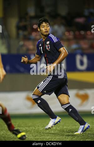 Kousuke Kinoshita (JPN), le 15 août 2013 - Football : L'Alcùdia U20 tournoi international de soccer U19 match entre le Bélarus et U19 du Japon, à l'Estadio Municipal Els Arcs dans l'Alcudia, Espagne, le 15 août 2013. (Photo de bla) Banque D'Images