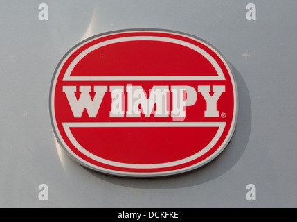 19/08/2013 Wimpy, restaurant sign, Southend-on-sea Banque D'Images