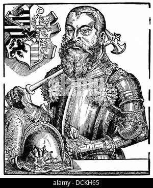 Maurice de Saxe, 1521-1553, originaire de la maison de Wettin Albertine Duc, duc de Saxe, électeur du Saint Empire Romain Banque D'Images