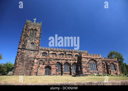 L'église de Sainte Marie et tous les saints dans le joli village de Great Budworth, près de Northwich dans Cheshire Banque D'Images