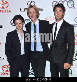 Connor Paolo, Gabriel Mann et Joshua Bowman 2011 Le Prix des médias de l'environnement tenue à la Warner Brothers Studio - Arrivées à Beverly Hills, Californie - 15.10.11 Banque D'Images