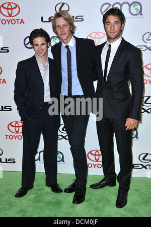 Connor Paolo, Gabriel Mann et Joshua Bowman 2011 Le Prix des médias de l'environnement tenue à la Warner Brothers Studio - Arrivées à Beverly Hills, Californie - 15.10.11 Banque D'Images