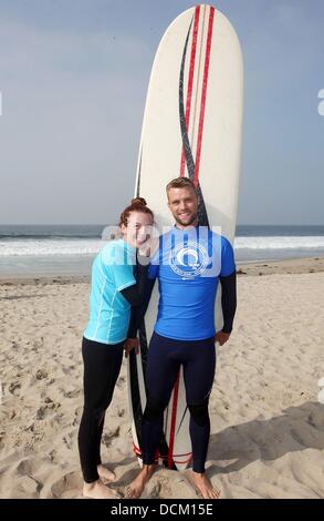 Tanna Frederick et Jesse Spencer 4e projet enregistrer notre Surf's "Naviguer" Surfathon 24 2011 Celebrity - Jour 1 Santa Monica, Californie - 15.10.11 Banque D'Images