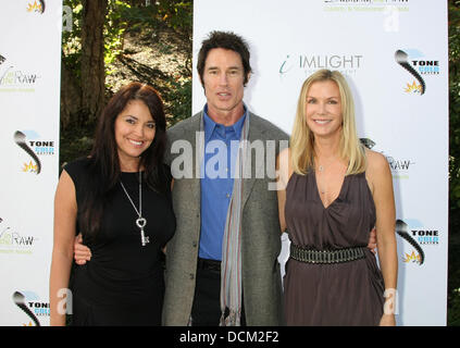 Devin DeVasquez, Ronn Moss, Katherine Kelly Lang 2011 Stuntwomen Awards au Skirball Cultural Center de Los Angeles, Californie, USA - article 16.10.11 pendant qu Banque D'Images