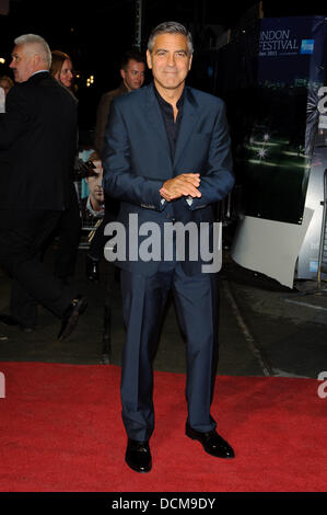 George Clooney Le BFI London Film Festival : Les ides de mars - UK film premiere tenue à l'Odeon Leicester Square. Londres, Angleterre - 19.10.11 Banque D'Images