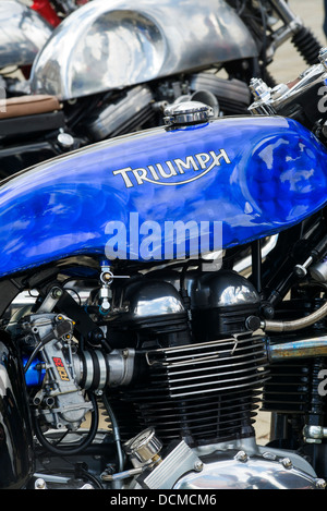2005 Triumph Thruxton moto custom Banque D'Images