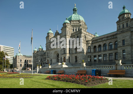 Édifices du Parlement port intérieur de Victoria, ÎLE DE VANCOUVER, BRITISH COLUMBIA CANADA Banque D'Images