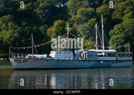 La DEUXIÈME GUERRE MONDIALE, navire du patrimoine Fairmile. Les Croisières le belle rivière Dart de Dittisham,la dernière seconde guerre mondiale Fairmile B cur Banque D'Images