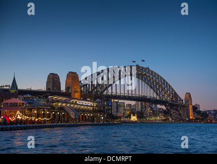 Sydney Harbour Bridge vue en Australie Banque D'Images