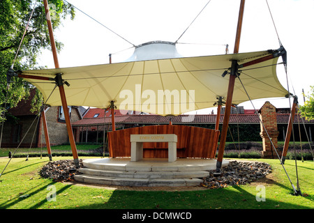 Lumen Gentium, "Lumière des nations". Sanctuaire de Notre-Dame de Walsingham, Norfolk, England UK National Banque D'Images