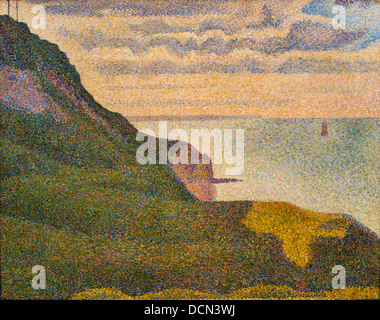 19ème siècle - Paysage marin à Port-en-Bessin, Normandie, 1888 - Georges Seurat Philippe Sauvan-Magnet / Active Museum Banque D'Images