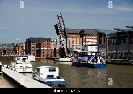 Llanthony du pont-quai historique de Gloucester, Gloucestershire, en Angleterre. Banque D'Images