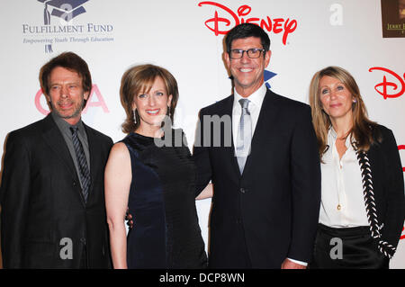 Jerry Bruckheimer, Anne Sweeney, Rich Ross, Stacey Snider la réalisation du Fonds 'Gala' Stars 2011 tenue à l'hôtel Beverly Hilton à Beverly Hills, Californie - 01.11.11 Banque D'Images