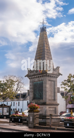 Le monument commémoratif de guerre à Beauly, Inverness, Écosse commandée par Lord Lovat pour le Lovat Scouts après la guerre des Boers Banque D'Images